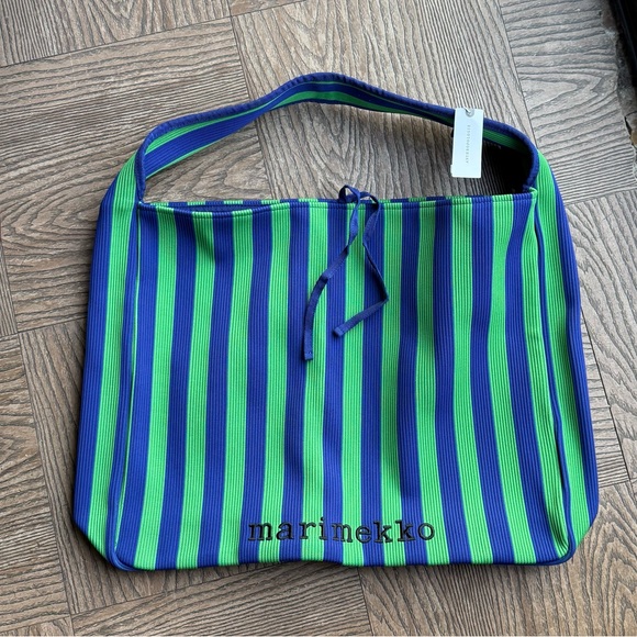 Marimekko Handbags - NEW Marimekko Striped Large Tote Cloth Bag